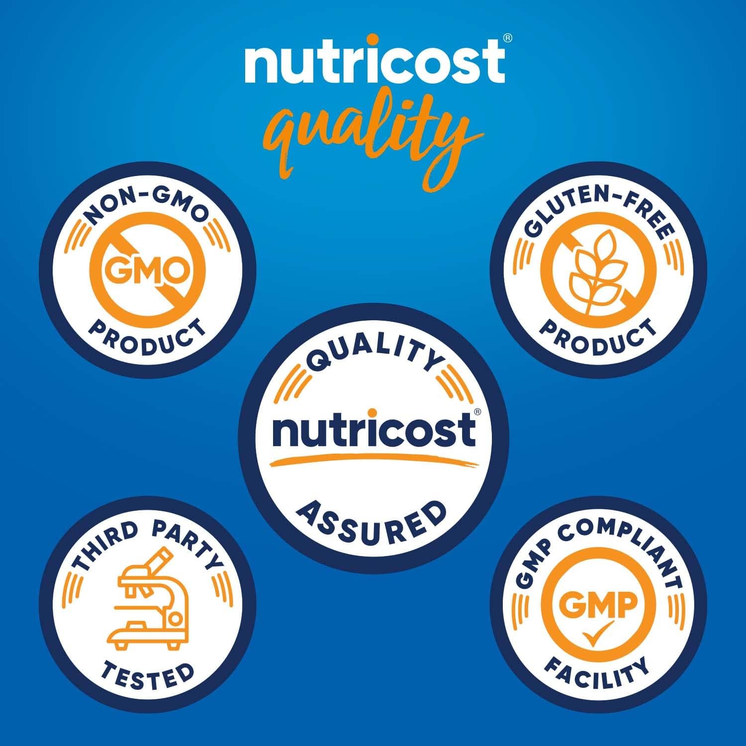 Nutricost Vitamin D3 + K2 (5000 IU D3 / 100mcg MK7) 120 Softgels, GMO-Free | Gluten-Free