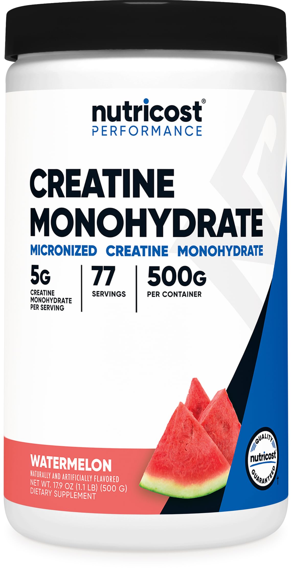 Nutricost Creatine Monohydrate Micronized Powder 500G, 100 Servings | 5000mg Per Serving (5g), 17.9 Oz