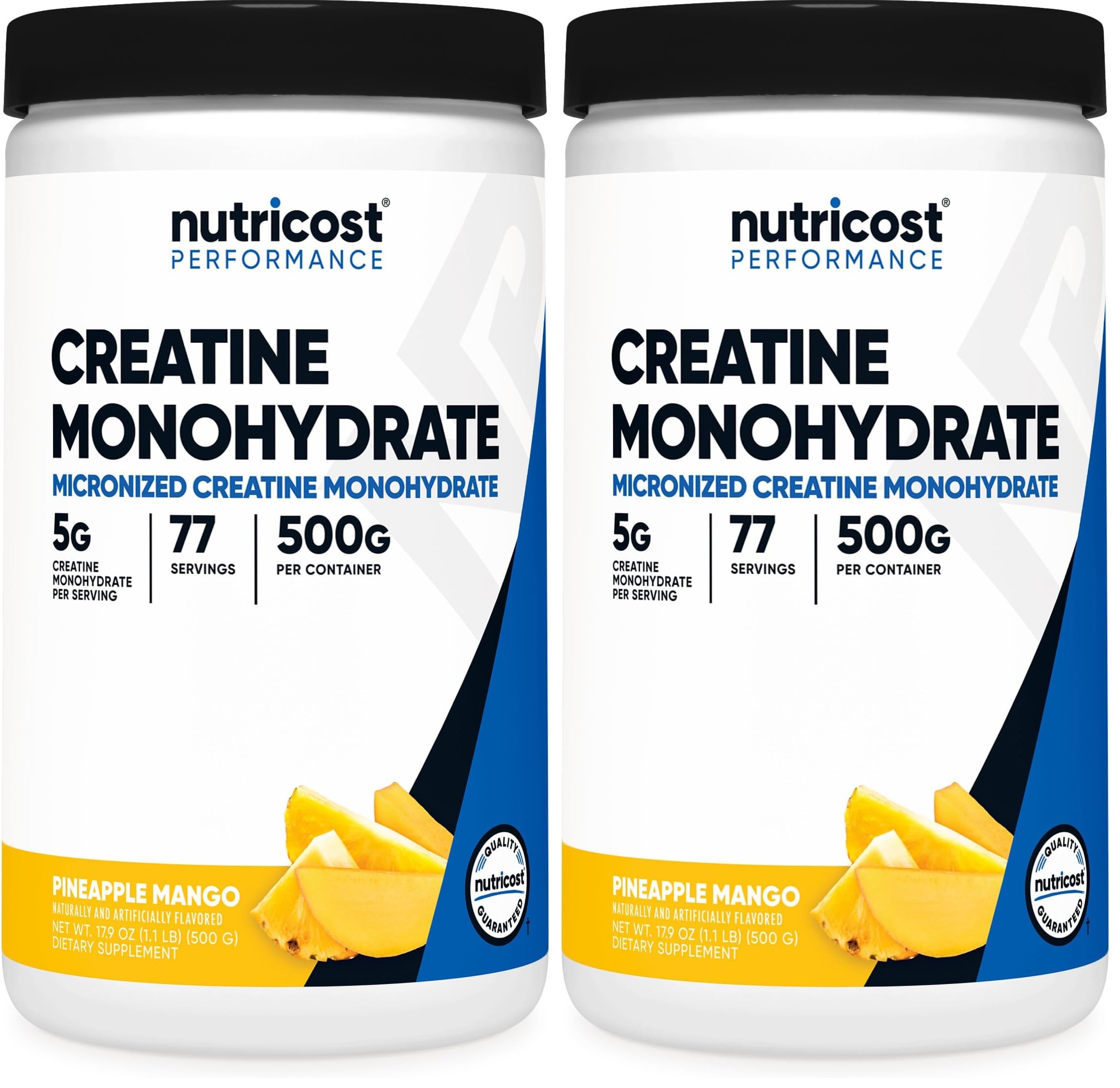 Nutricost Creatine Monohydrate Micronized Powder 500G, 100 Servings | 5000mg Per Serving (5g), 17.9 Oz