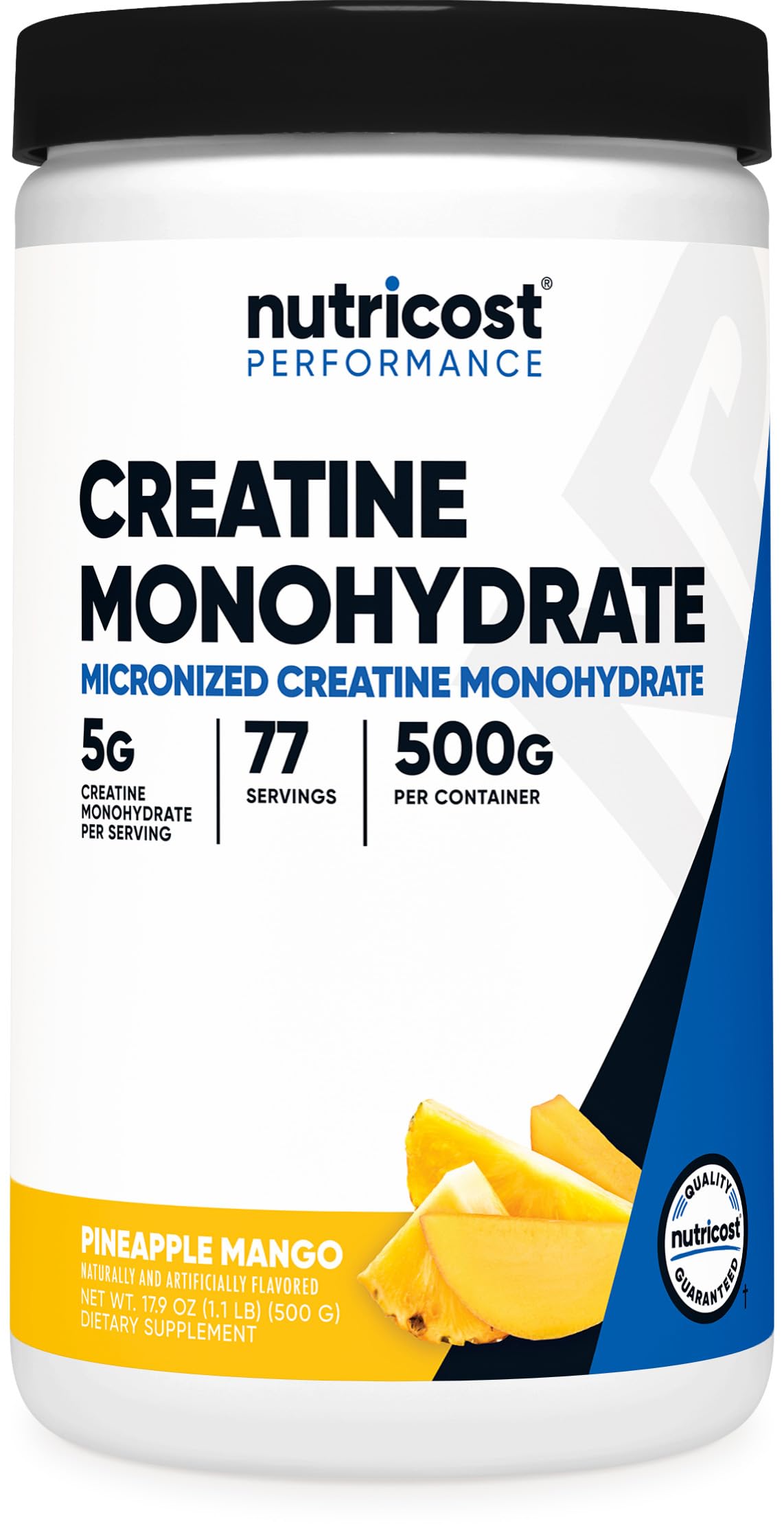 Nutricost Creatine Monohydrate Micronized Powder 500G, 100 Servings | 5000mg Per Serving (5g), 17.9 Oz