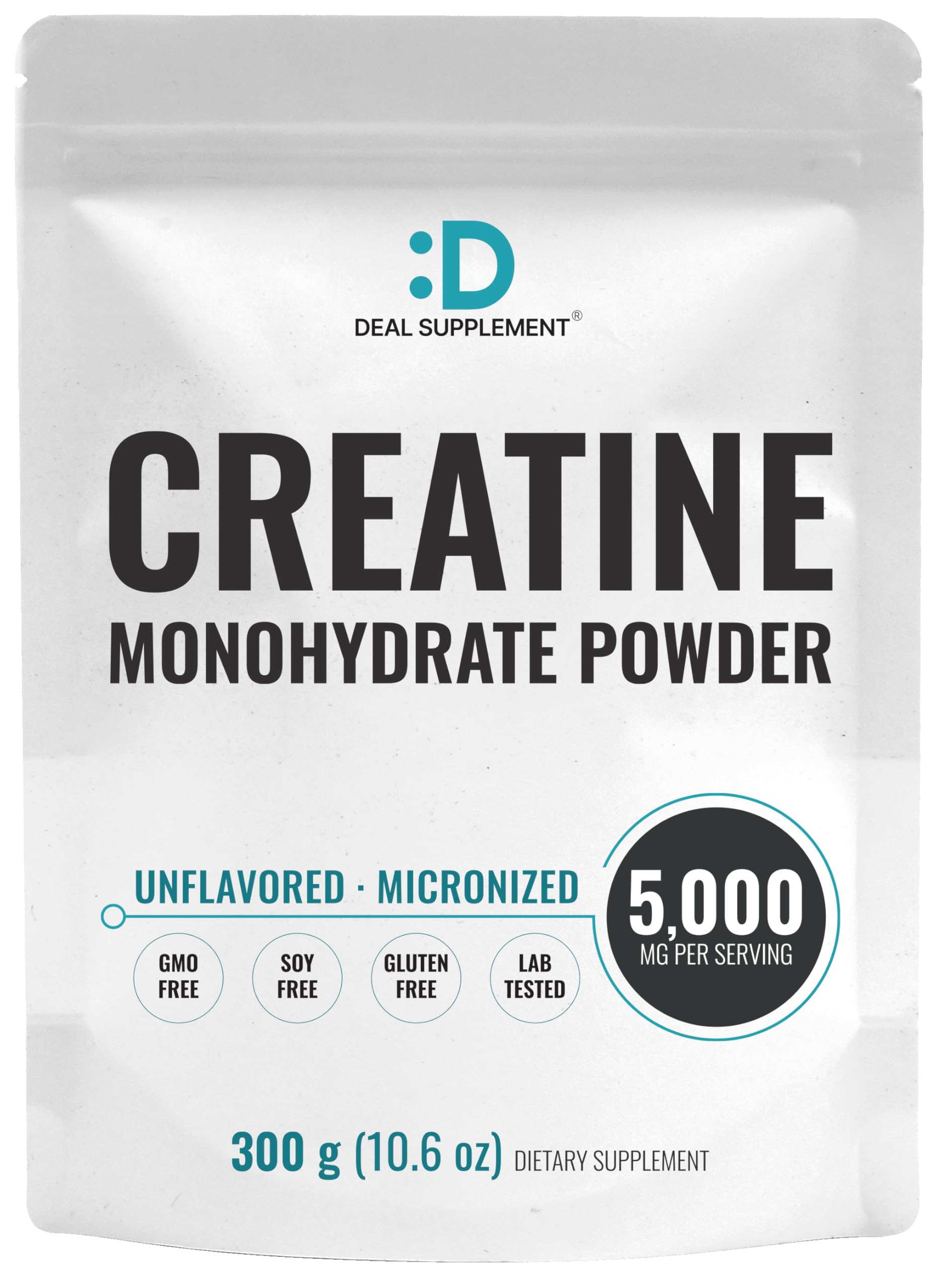 Micronized Creatine Monohydrate, 120 Servings, 5g Per Serving (600g/1.3lb) | Fast Absorbing & Unflavored | Supports Strength, Power & High-Intensity Training* | Vegan, Keto, Non-GMO