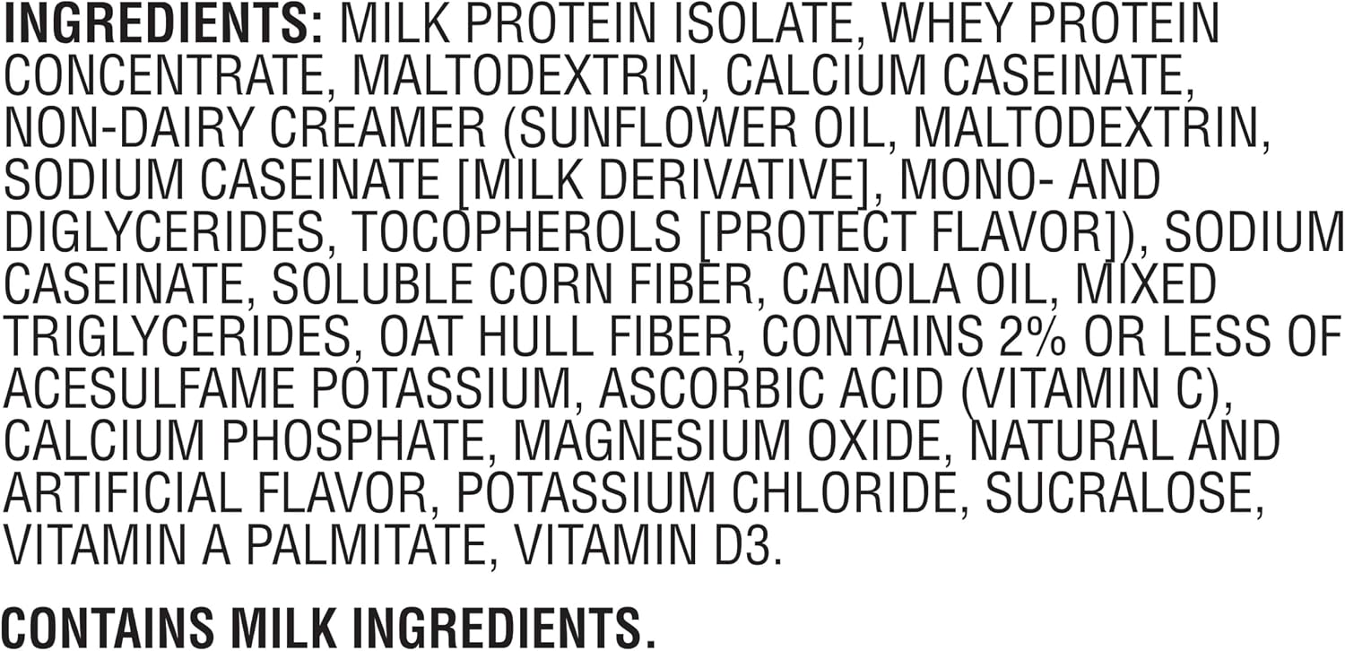 Muscle Milk Genuine Protein Powder, Vanilla Crème, 1.93 Pounds, 12 Servings, 32g Protein, 2g Sugar, Calcium, Vitamins A, C & D, NSF Certified for Sport, Energizing Snack, Packaging May Vary