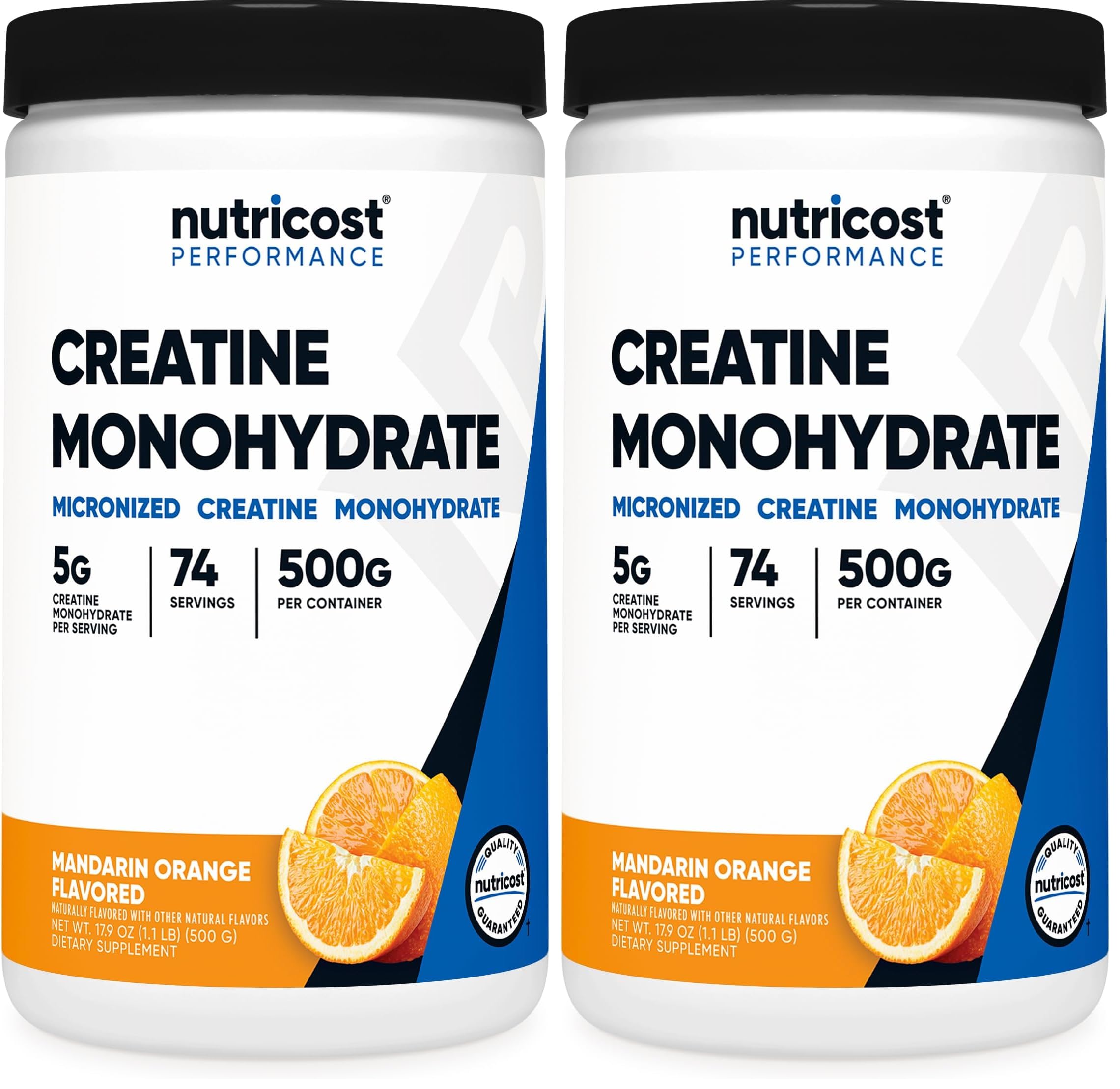 Nutricost Creatine Monohydrate Micronized Powder 500G, 100 Servings | 5000mg Per Serving (5g), 17.9 Oz